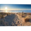 Schilderij Duinpad - 140x100 cm - Zand - Hout