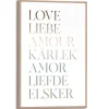 Overig Schilderij Slim Frame Liefde - MDF - Zwart-Wit - 20x30cm