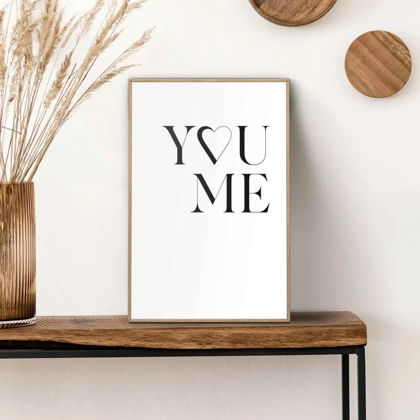 Schilderij Slim Frame - Zwart-Wit - MDF - 20x30cm