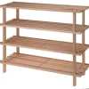Schoenenrek - 4-laags - 77 X 26 X 65 Cm - Hout -schoenenstandaard