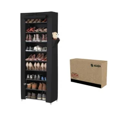 ACAZA Schoenenrek - 27 Paar Schoenen - 58x160x28 Cm - Zwart