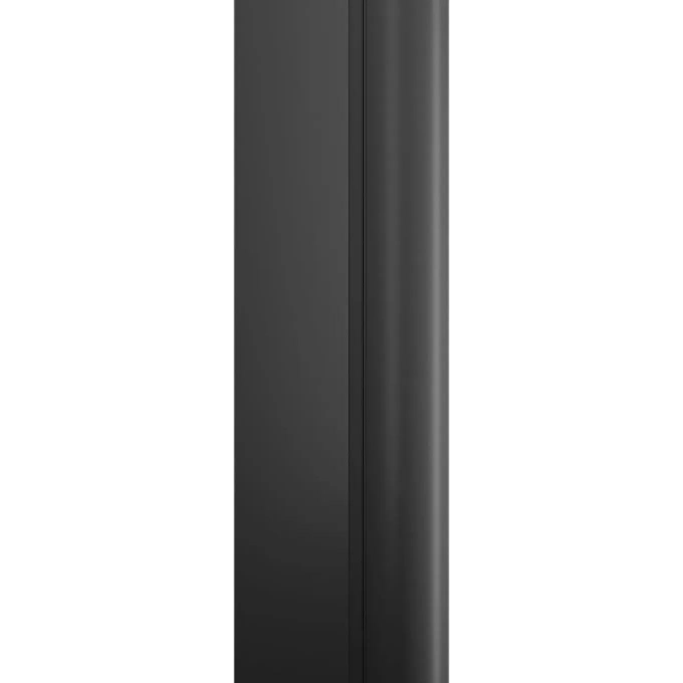Schulte badwand - 112x140 - 2-delig - 5mm - zwart - helder -antikalk - draaibaar