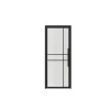 Schulte Complete Glazen Binnendeur Met Kozijn - 90x215cm - Transparant - Mat Zwart - Links