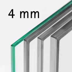 Schulte Complete Glazen Binnendeur Met Kozijn - 90x215cm - Transparant - Mat Zwart - Links