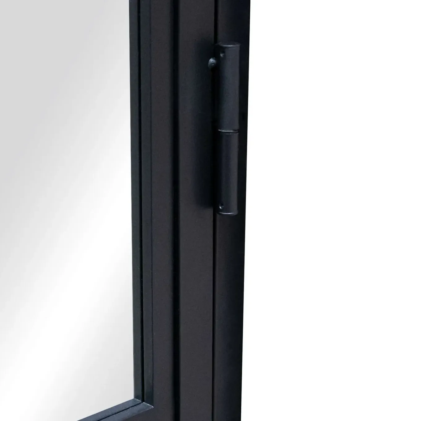 Schulte Complete Glazen Binnendeur – 99x235– Atelier– Matzwart – Satijn – 3 Ruiten–scharnier Rechts