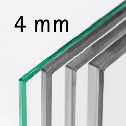 Schulte Complete Glazen Binnendeur Met Kozijn - 90x201cm - Transparant - Mat Zwart - Links