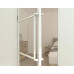 Schulte Complete Glazen Binnendeur Met Kozijn 90x215cm - Transparant - Wit - Links