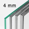 Schulte Complete Glazen Binnendeur – 99x235– Atelier – Matzwart – Satijn – 3 Ruiten–scharnier Links