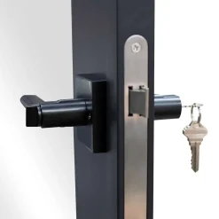 Schulte Complete Glazen Binnendeur - 90 X 202 - 3 Vakken - Scharnieren Links - Met Slot - Helder
