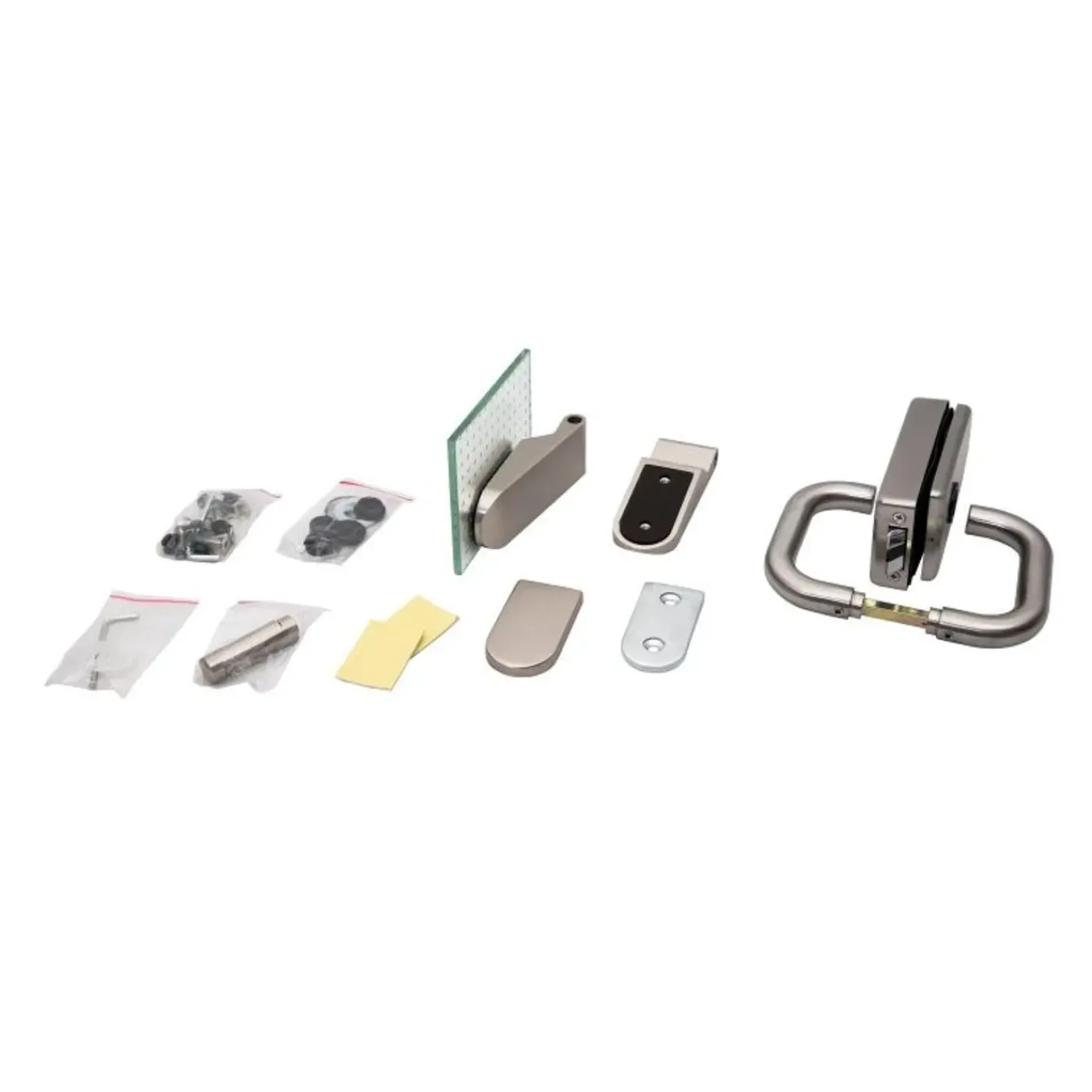 Schulte Complete Glazen Draaideur - 83 X197 - Transparent - Chroom - Zonder Kozijn - Omkeerbaar