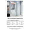 Schulte complete glazen schuifdeur - 88x204 - 3 vakken - helder - softclose - links of rechts