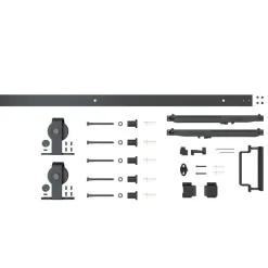 Schulte complete glazen schuifdeur - 88x204 - 3 vakken - helder - softclose - links of rechts