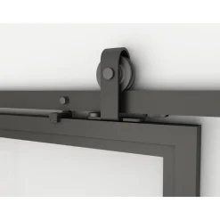 Schulte complete glazen schuifdeur - 88x204 - 3 vakken - helder - softclose - links of rechts