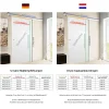 Schulte complete schuifdeur - 88x203 - hout wit -zwarte stanggreep-noir -doubele softclose