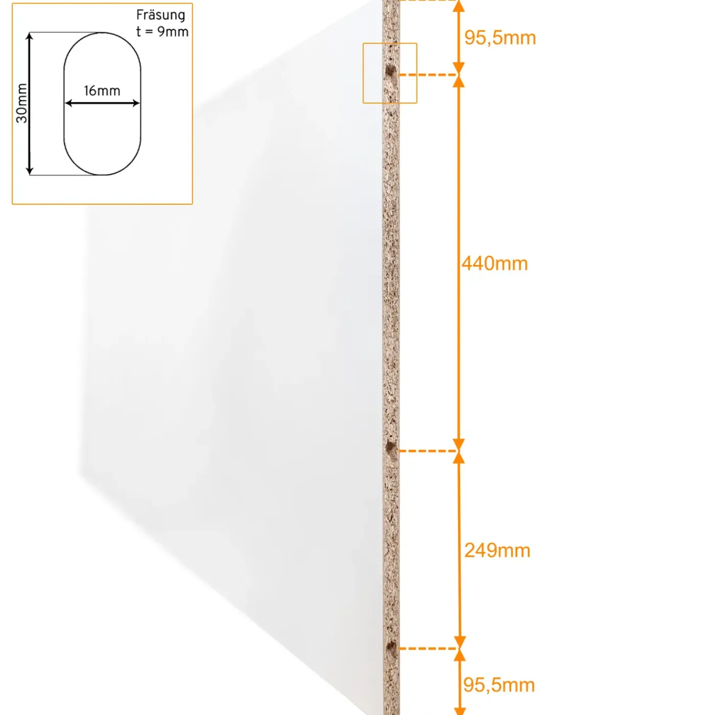 Schulte complete schuifdeur - 88x203 - hout wit -zwarte stanggreep-noir -doubele softclose