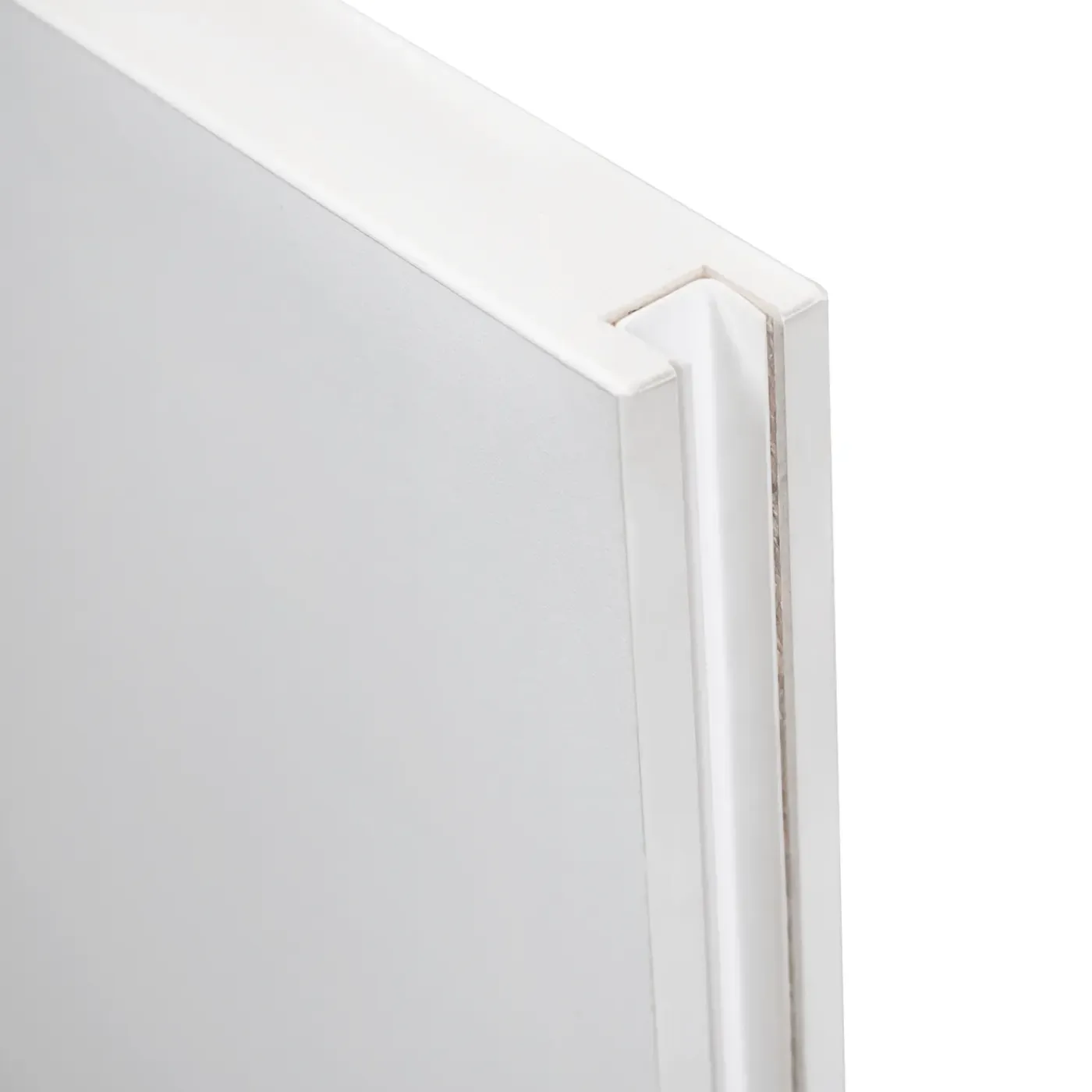 Schulte complete schuifdeur - 88x203 - hout wit -zwarte stanggreep-noir -doubele softclose