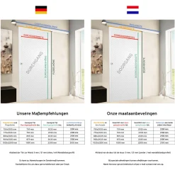 Schulte complete schuifdeur binnendeur hout - 88x203 cm - eiken decor - vierkant handvat alu