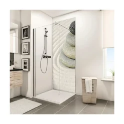 Schulte Decodesign 90x210 cm FOTO 631 zandsteen. Wandpaneel met een aluminium toplaag geschikt voor in de douche