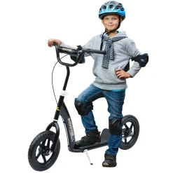 Scooter Step Hoogteverstelbaar 12 Inch - Zwart