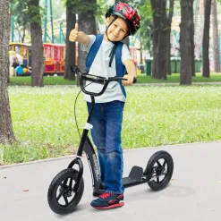 Scooter Step Hoogteverstelbaar 12 Inch - Zwart