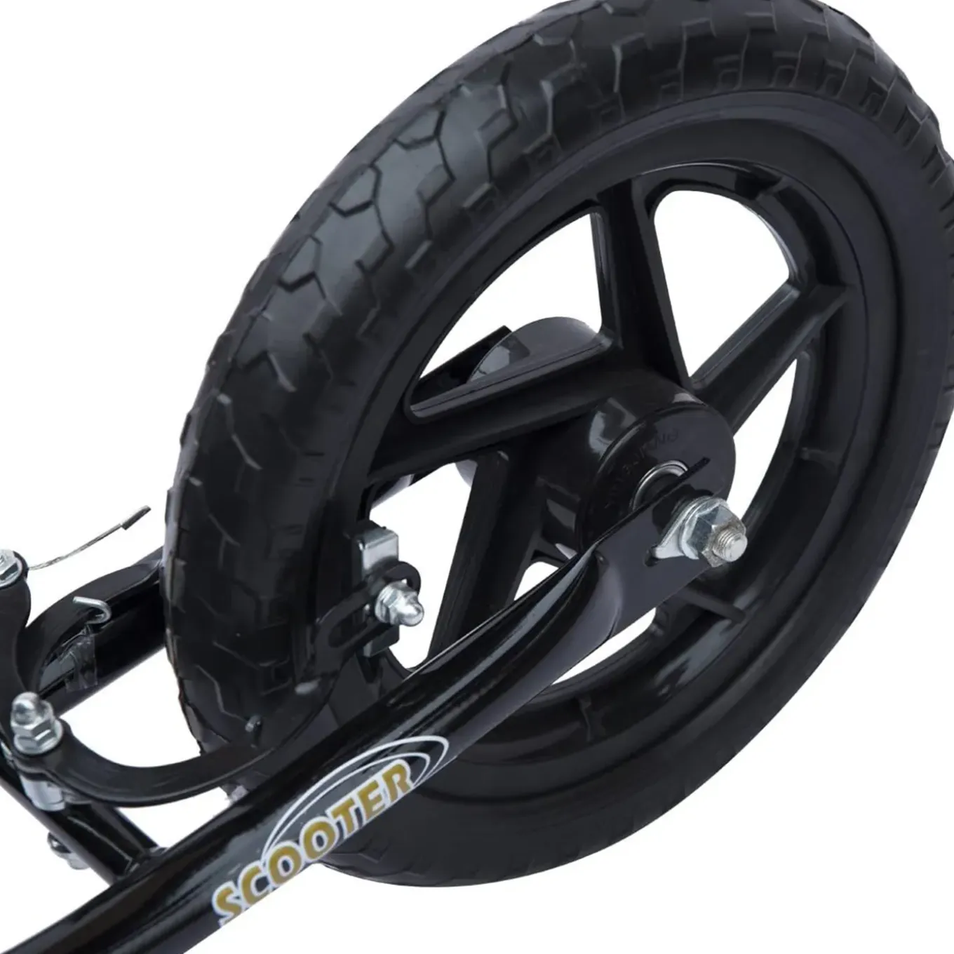 Scooter Step Hoogteverstelbaar 12 Inch - Zwart