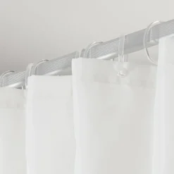 Sealskin douchegordijn Flow 180x200cm polyester zwart/ wit
