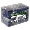 4seasonz Kerstballen Set 130 Kunststof - Ballen, Piek En Snoer - Zilver/blauw