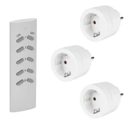 SEC24 HAF760S Schakelaar set met afstandsbediening Wit - 3680W - Energie besparing