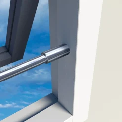 Secu Bar barrierestang Twist in de dag 99cm RVS