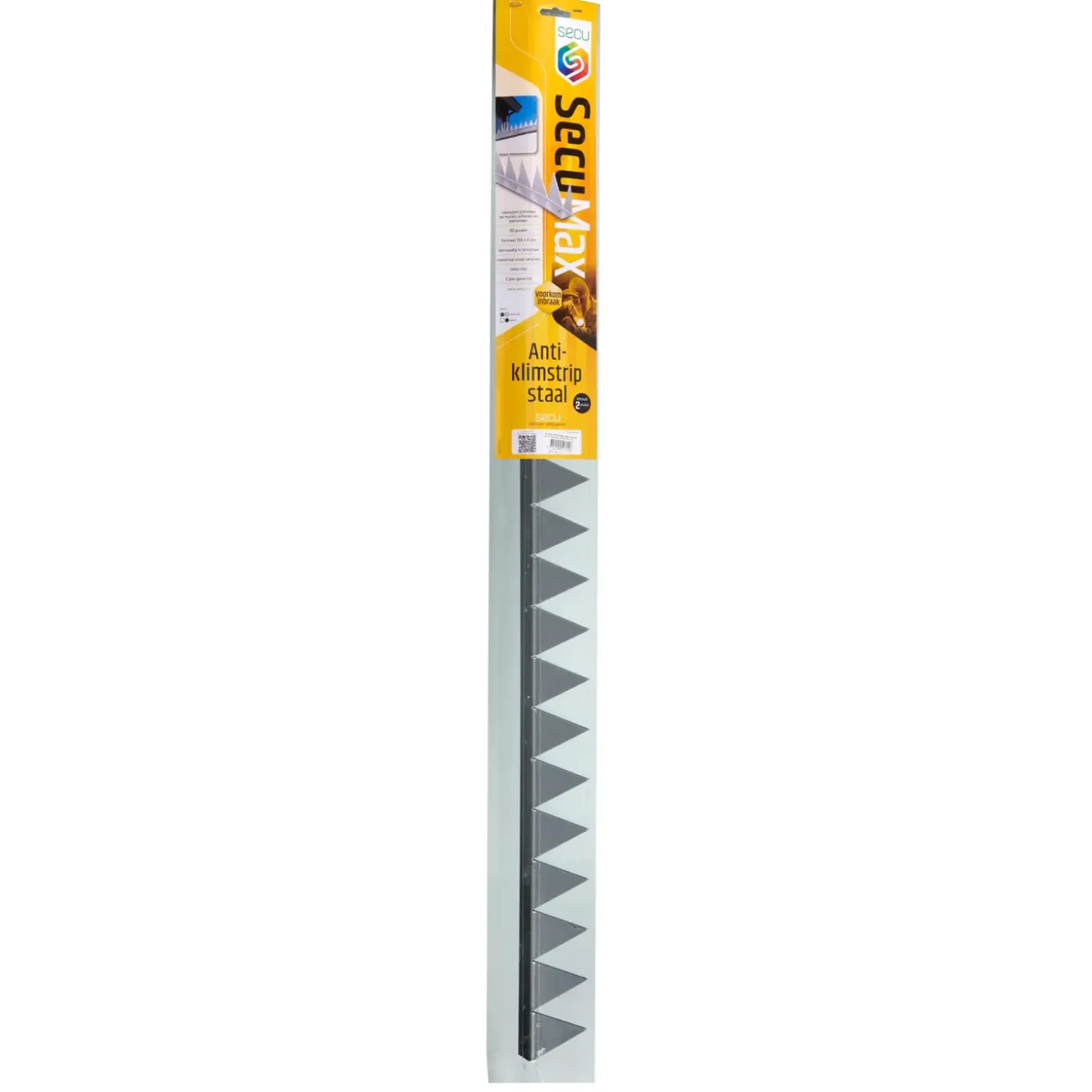 SecuMax anti-klimstrip verzinkt staal 100cm 90 graden 2 stk