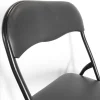 Sedero Klapstoel - Zwarte Vouwstoel - Metaal - Zithoogte 40 Cm