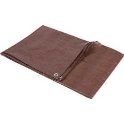 Sencys afdekzeil polyethyleen bruin 65gr/m² 2X3m