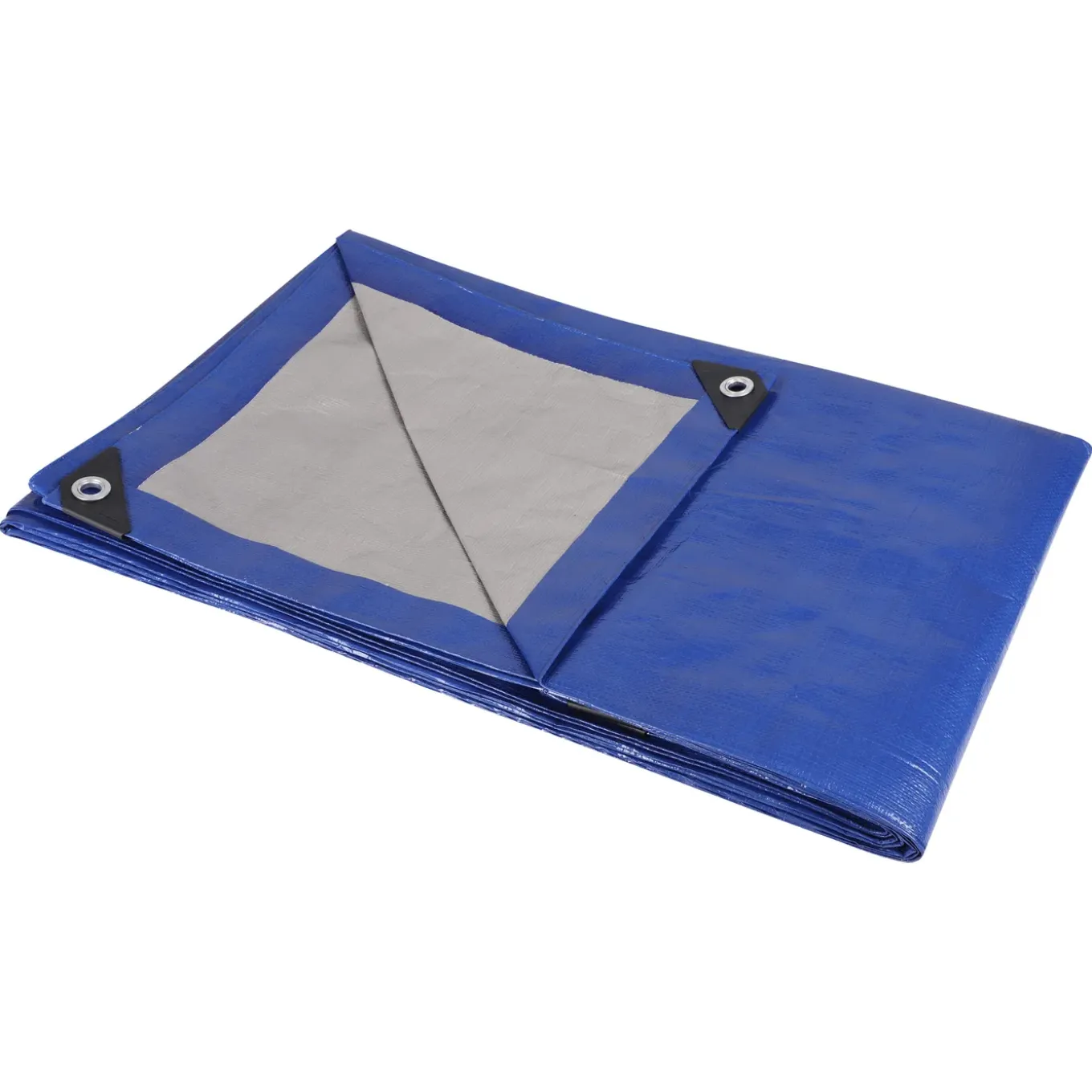 Sencys afdekzeil polyethyleen blauw/zilver 2x3m