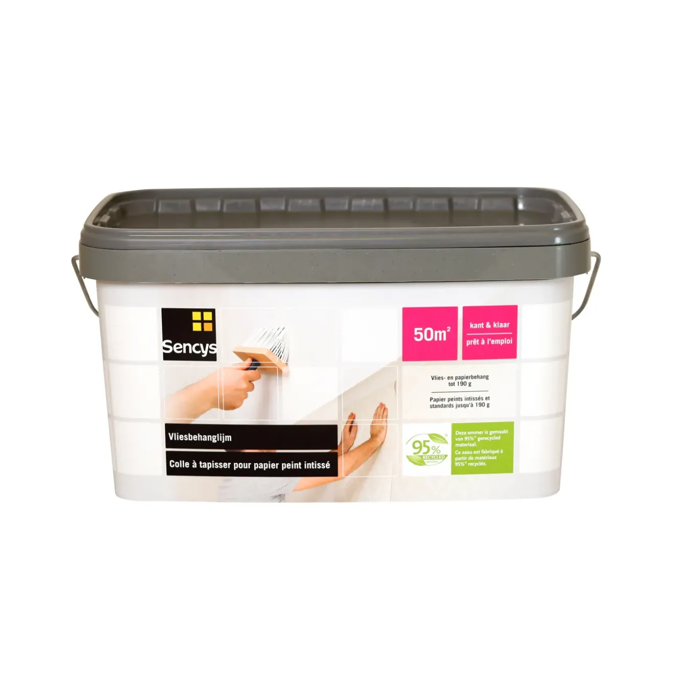 Sencys Behanglijm Vlies en Papier - Wit - 10kg