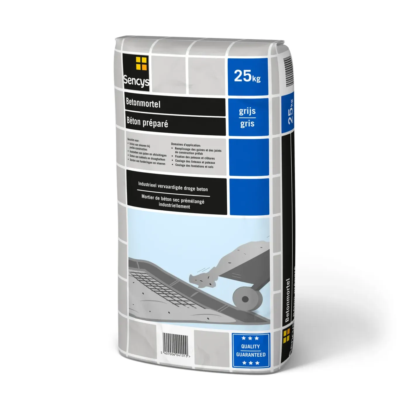 Sencys Betonmortel - 25kg - Grijs