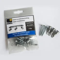 Sencys bevestigingsset voor spots en plafondverlichting 4 stuks