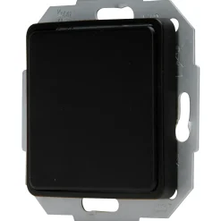 Sencys Blindplaat Ottawa Kunststof Mat-zwart - 7x10x3cm