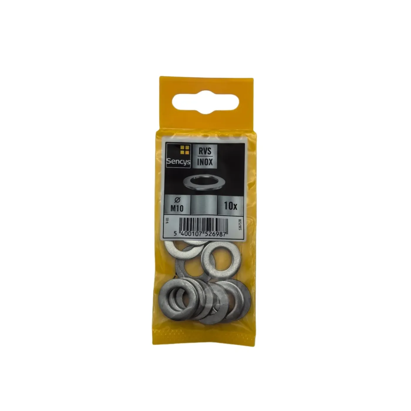 Sencys Carrosseriering - RVS - M10 - 10 stuks