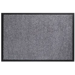 Sencys Deurmat Twister - Grijs - Polyamide - 60x90cm - Wasbaar