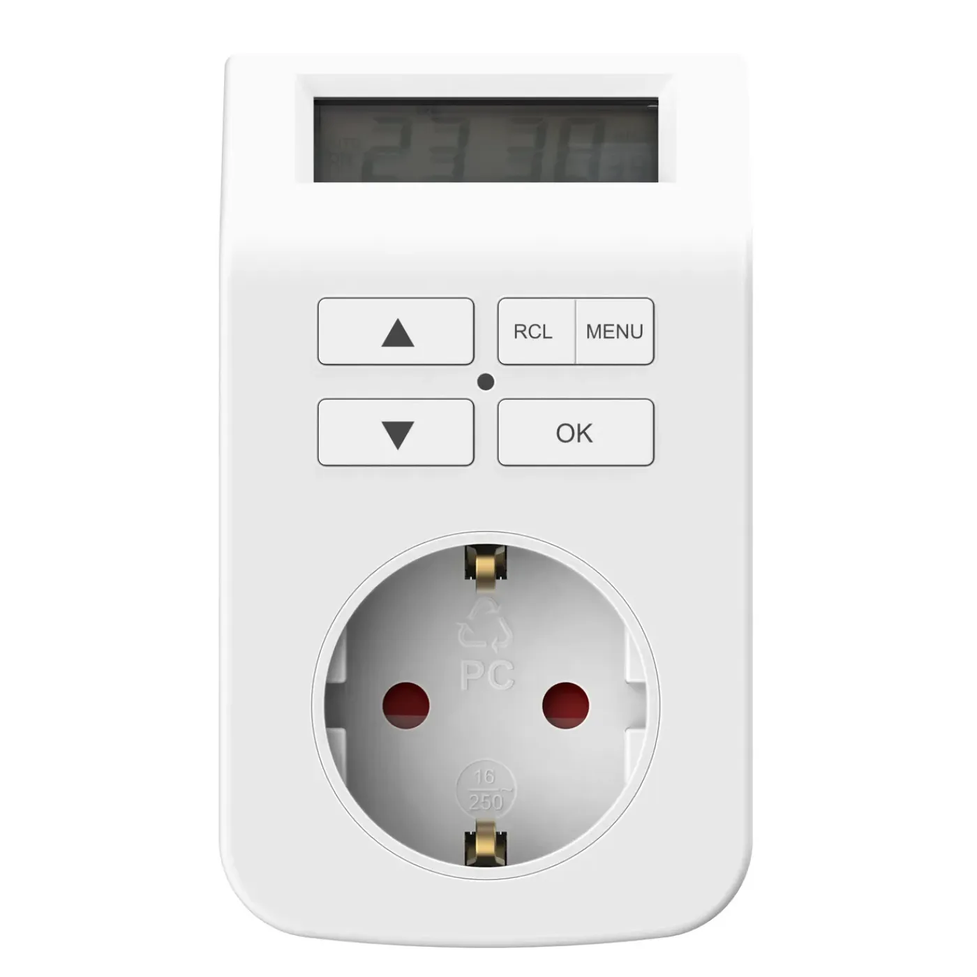 Sencys Digitale Timer Schuko - Programmeerbaar - 3680W - IP20