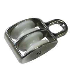 Sencys Dubbele Katrolblok met oog – Gegalvaniseerd staal – 8mm