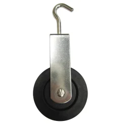Sencys Enkele katrol met haak – RVS – 8mm