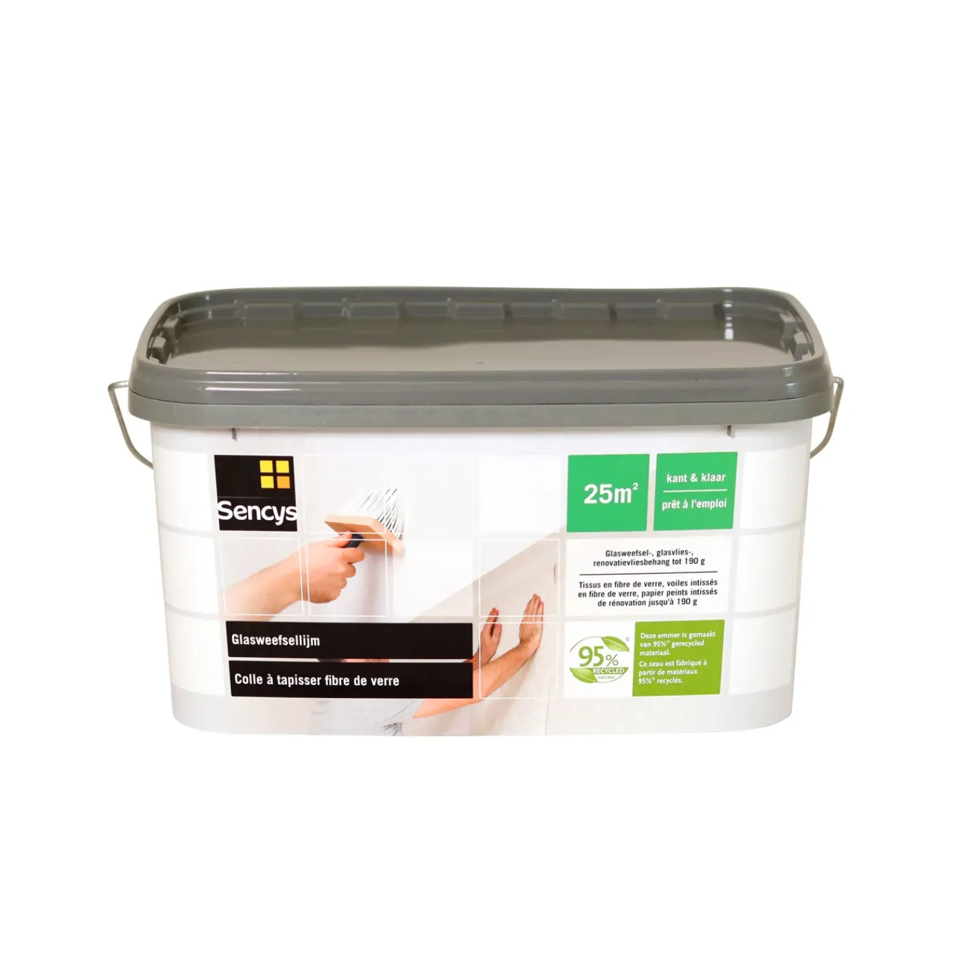 Sencys glasvezelbehanglijm kant-en-klaar 5kg