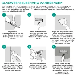 Sencys glasvliesbehang geschilderd - 50 m - 190 g/m²