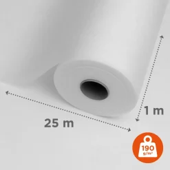 Sencys glasvliesbehang voorgeschilderd - 25 m - 190 g/m²