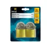 Sencys Hangslotenset met sleutel - Staal voor kluisje - Behuizing 40 mm - Set van 2 stuks