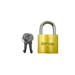 Sencys Hangslot met sleutel - Staal voor koffer en kluisje - Behuizing 20mm