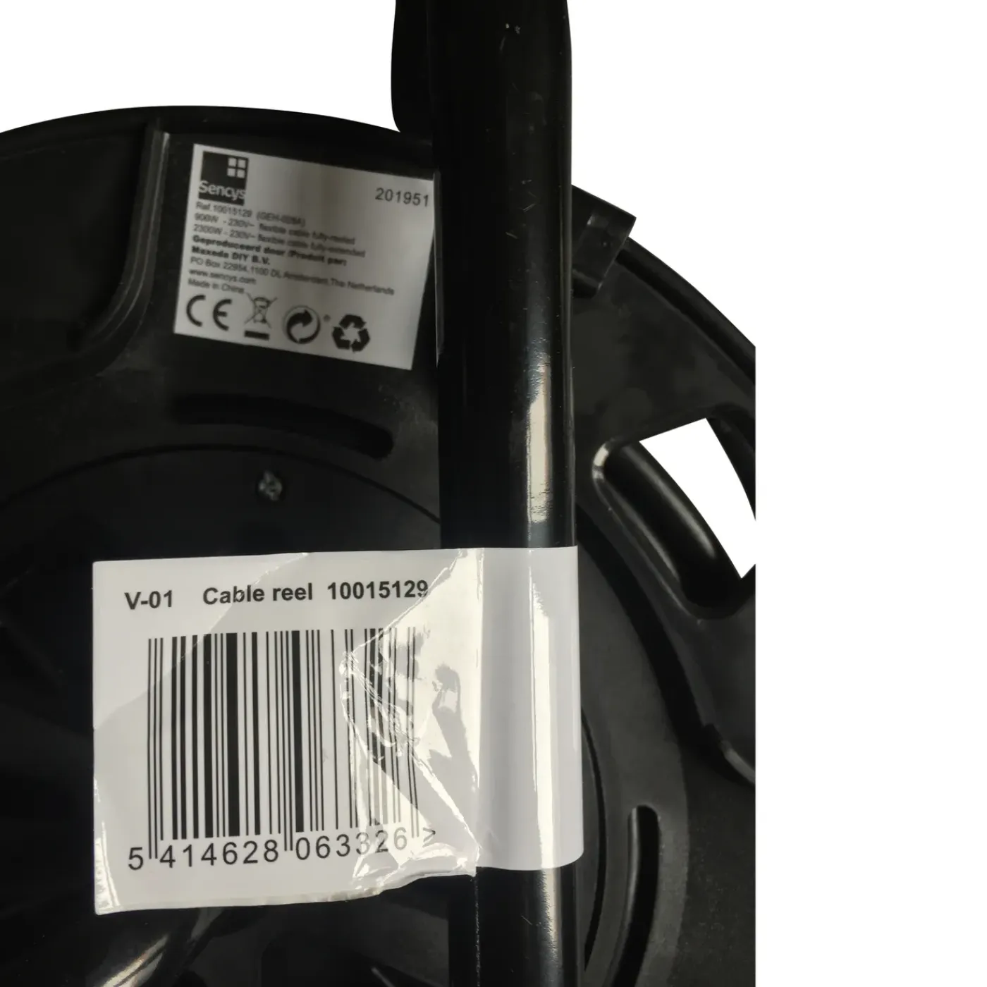 Sencys haspel 25m 3G1.0 grijs