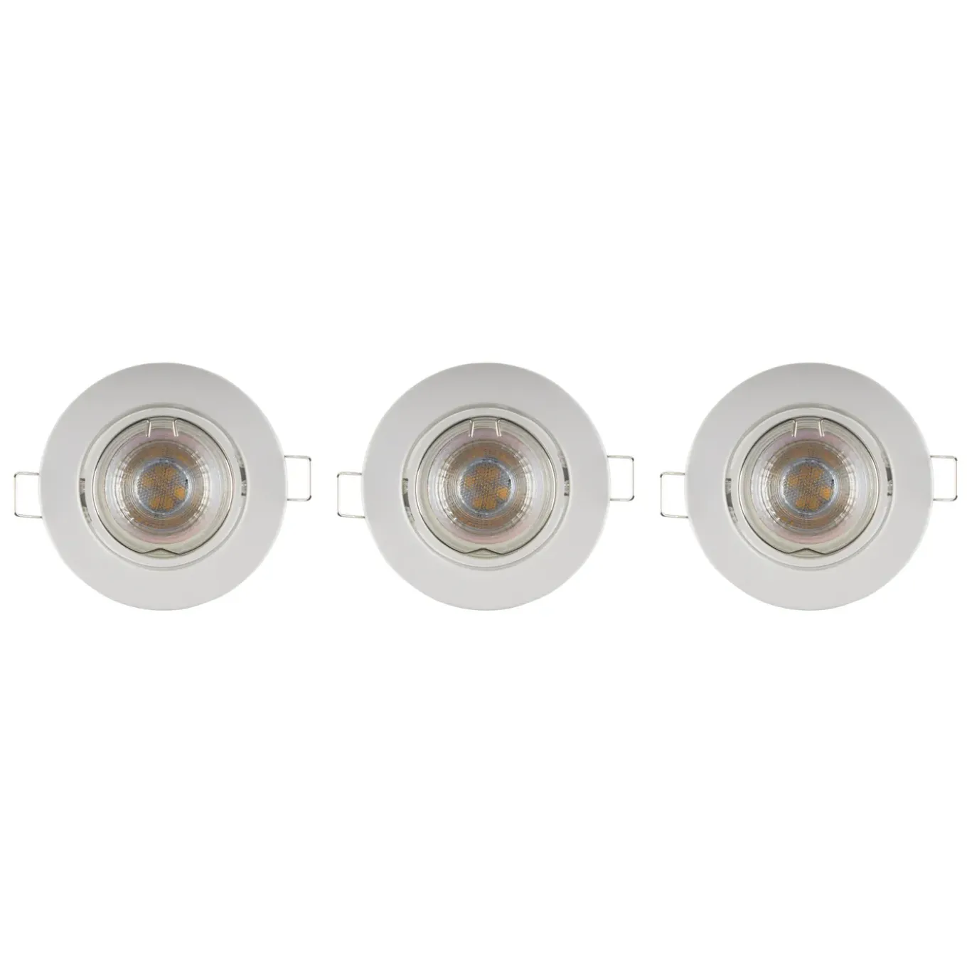 Sencys inbouwspot wit GU10 2,6W 3 stuks