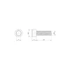 Sencys inbusbout CK M6x20mm per 10 gegalvaniseerd